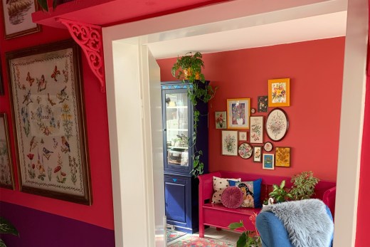 Colorful paint in a house