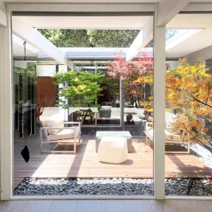 Courtyard in a home for entertaining