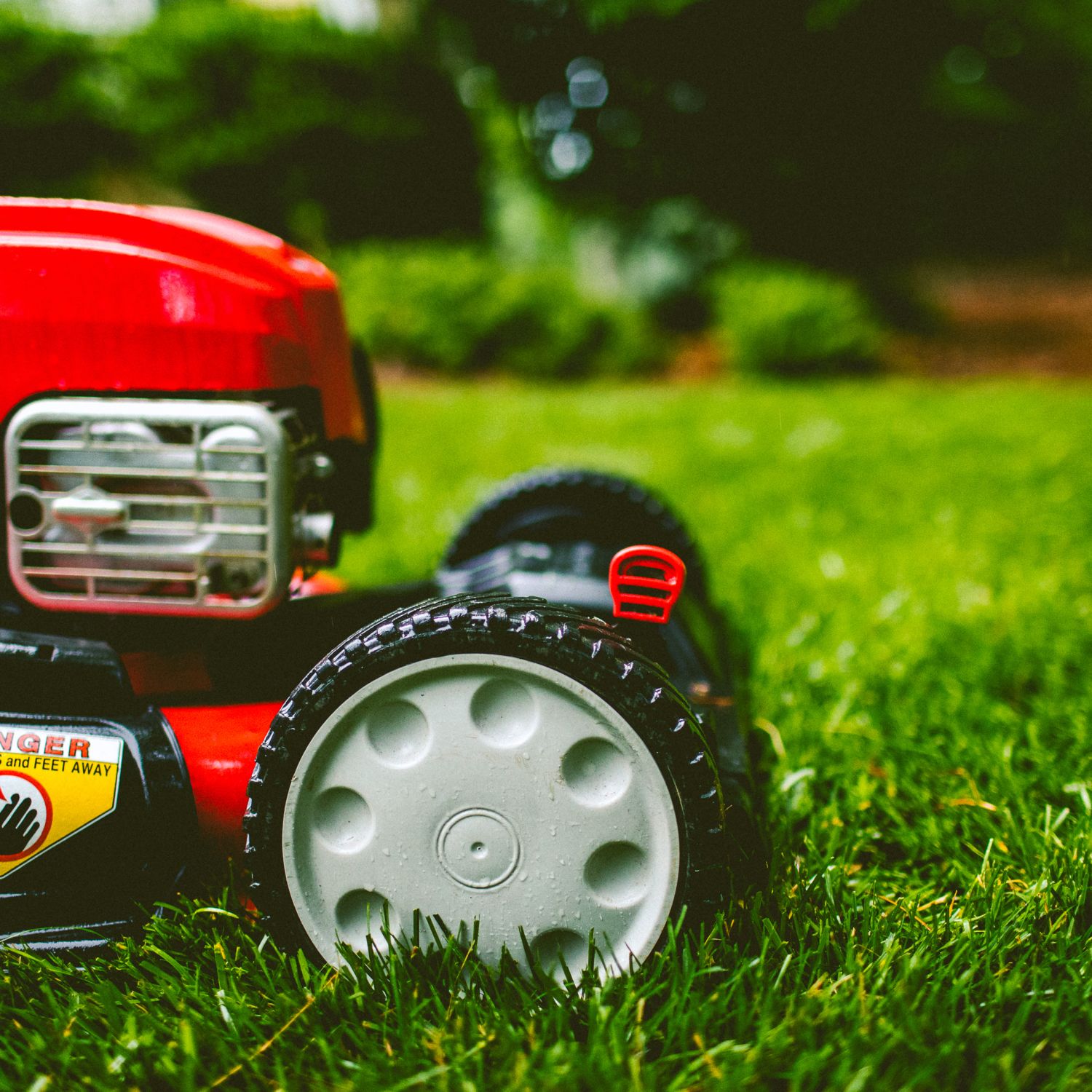 Lawn mower used for summer lawn care