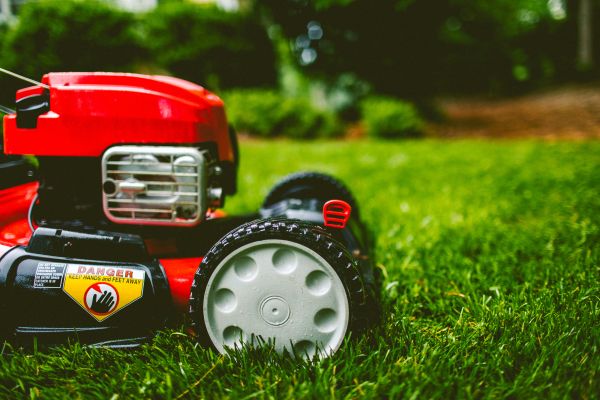 Lawn mower used for summer lawn care