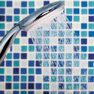 Showerhead in a home bathroom