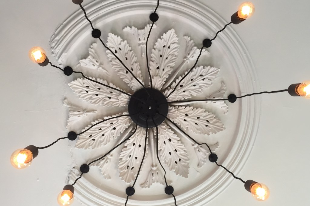 Clean lights to help homeowner save money with ceiling rose