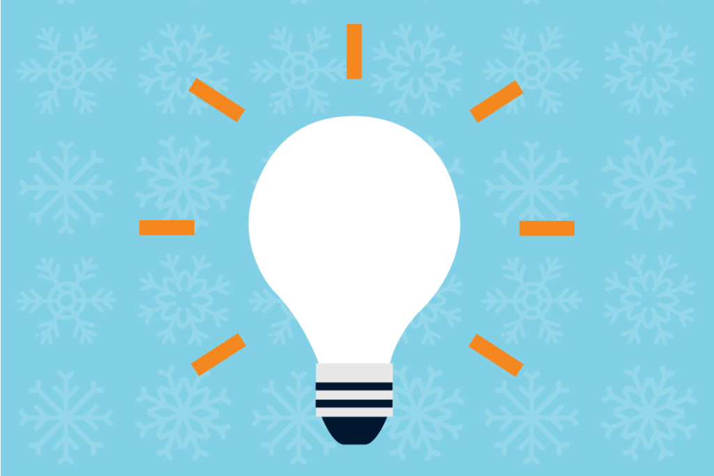 clean light bulb illustration