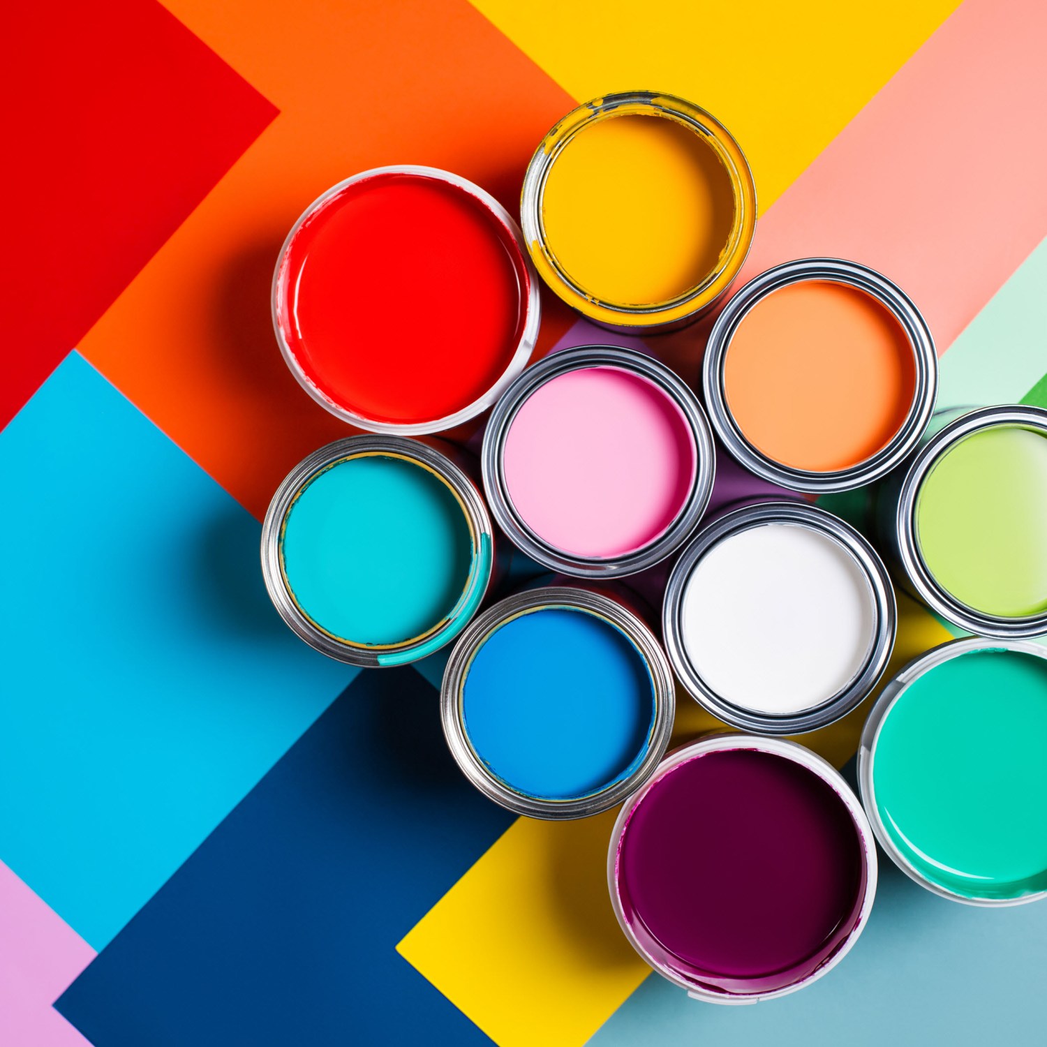 paint shortage ideas bright paints on a colorful background