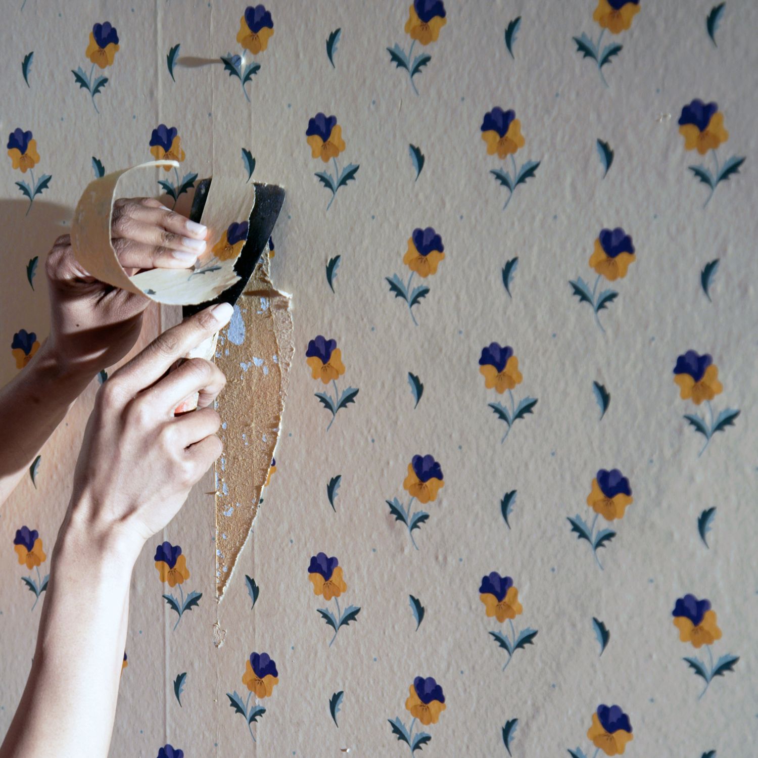 how-to-remove-wallpaper-floral-print