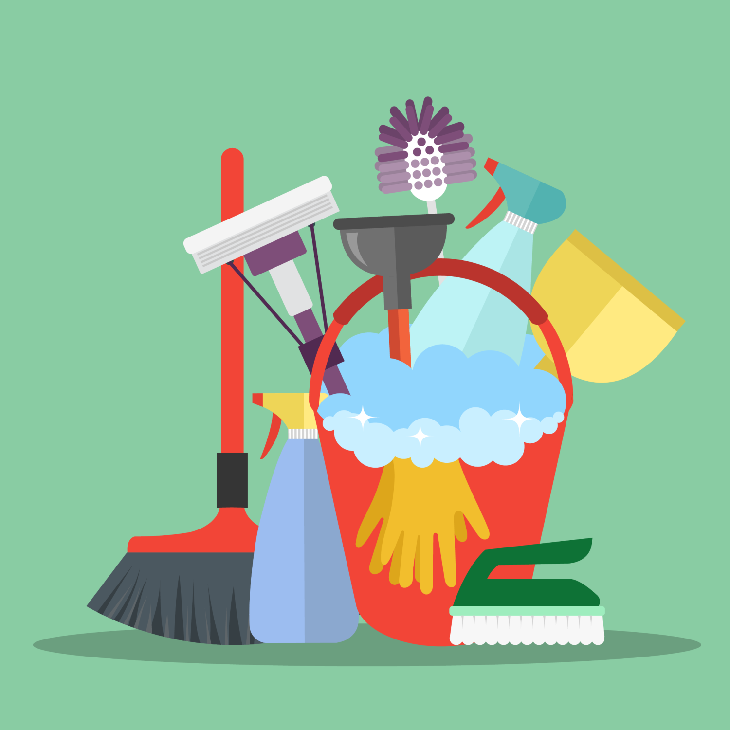 seriously-simple-spring-clean-tools-illustration