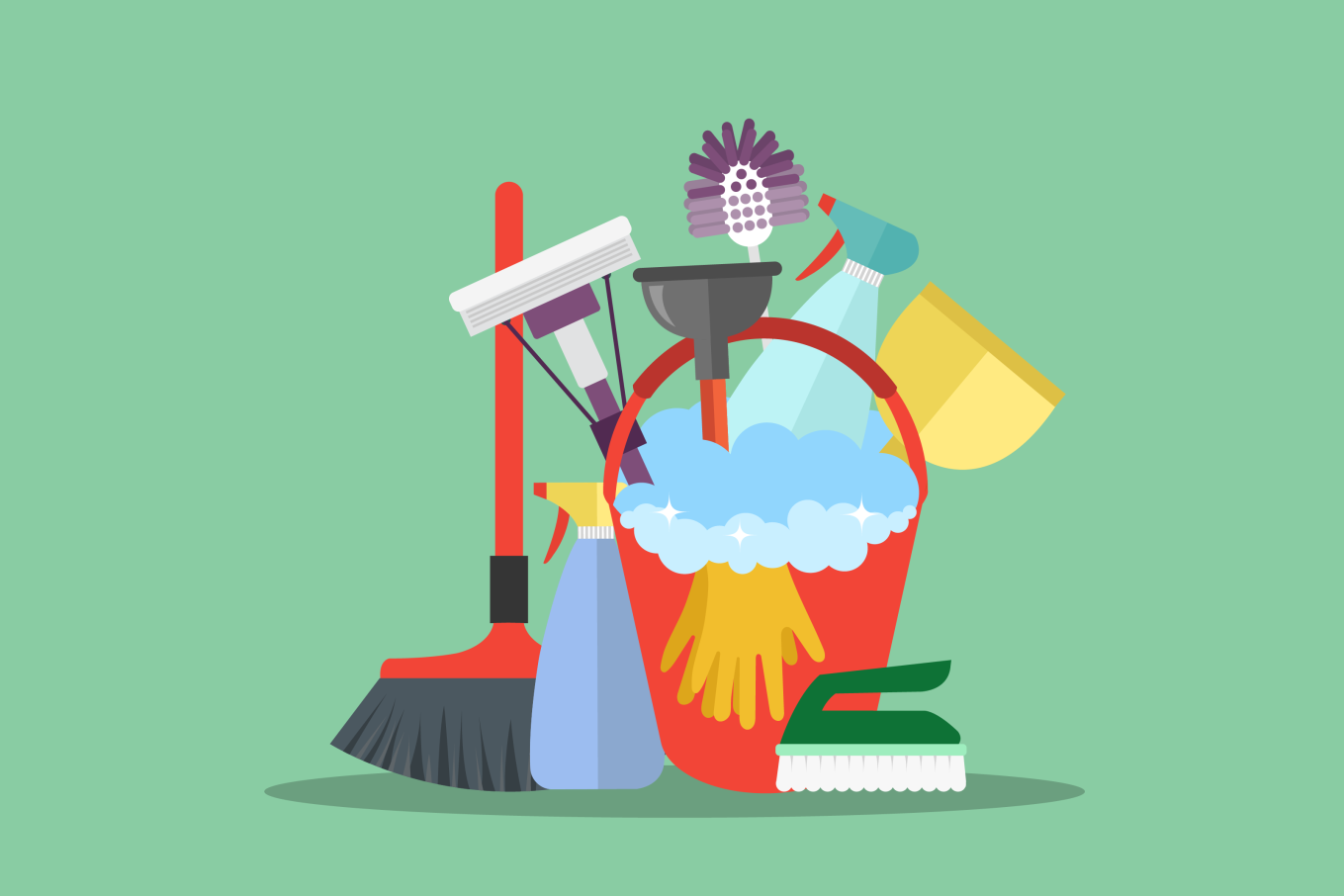 seriously-simple-spring-clean-tools-illustration