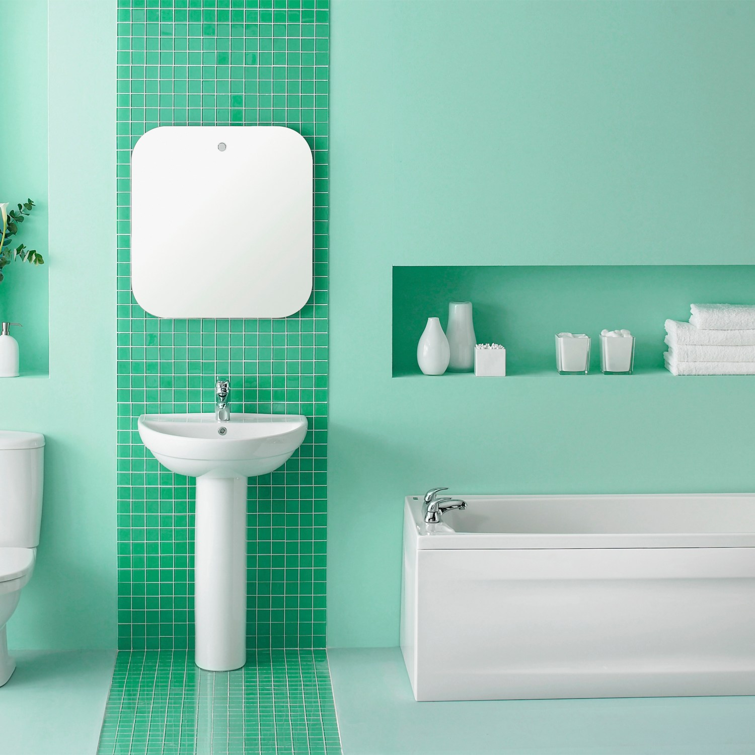 spa-bathroom-green-tiled-soaker-tub