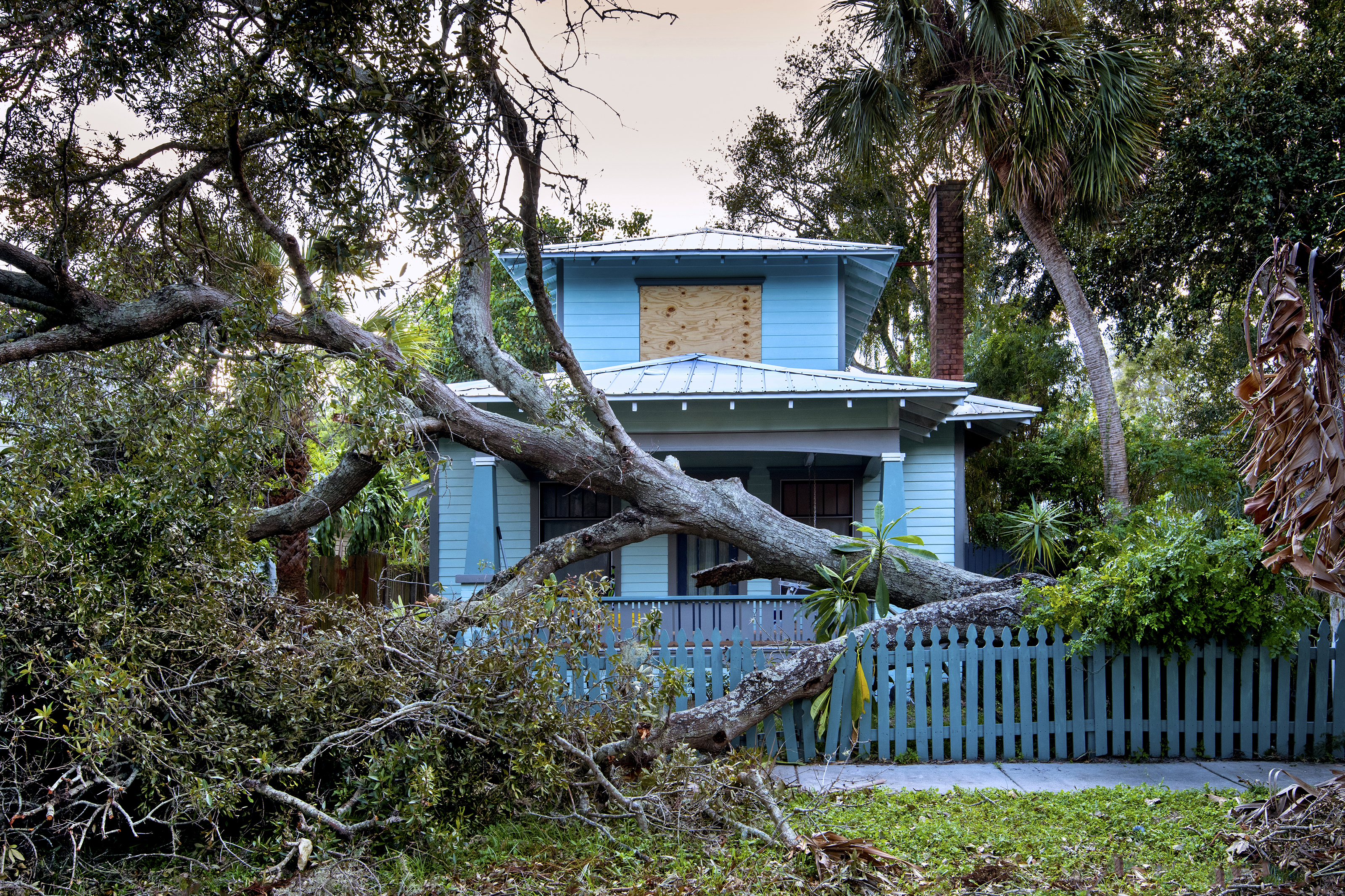 Hurricane-insurance-flood-water-wind-damage-fallen-tree-house