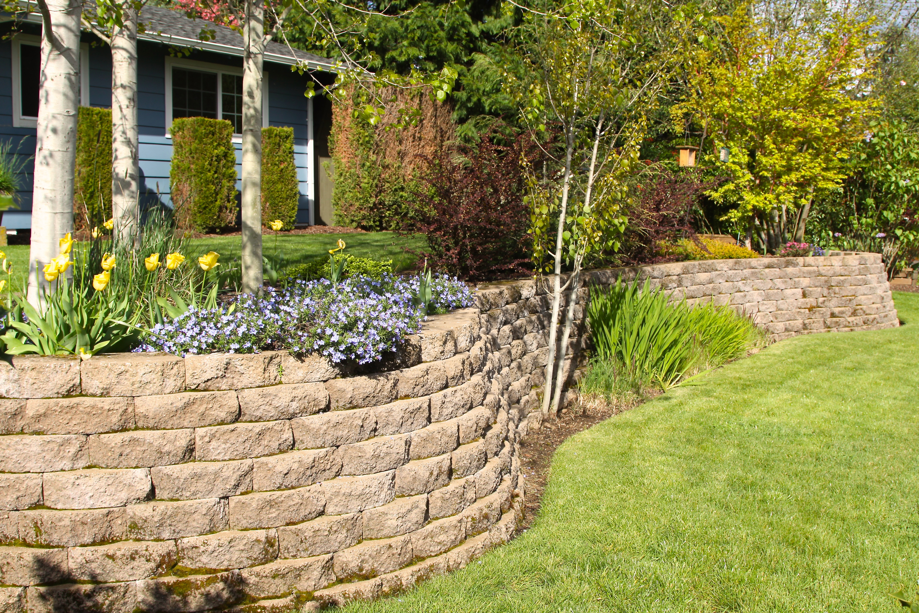 Retaining wall how to build diy simple easy house
