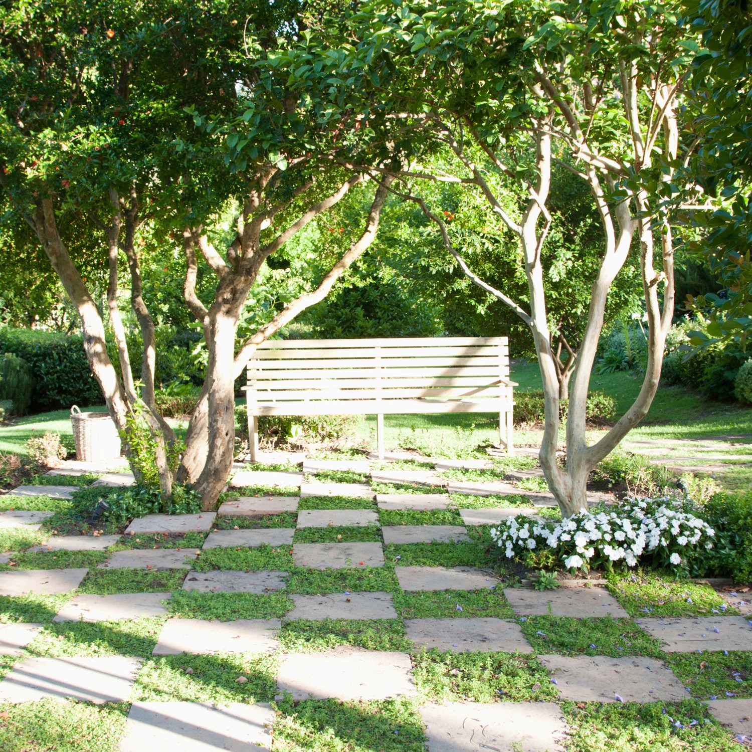 Yard-Work-Easy-Landscaping-Low-Maintenance-Patio-Trees-Path