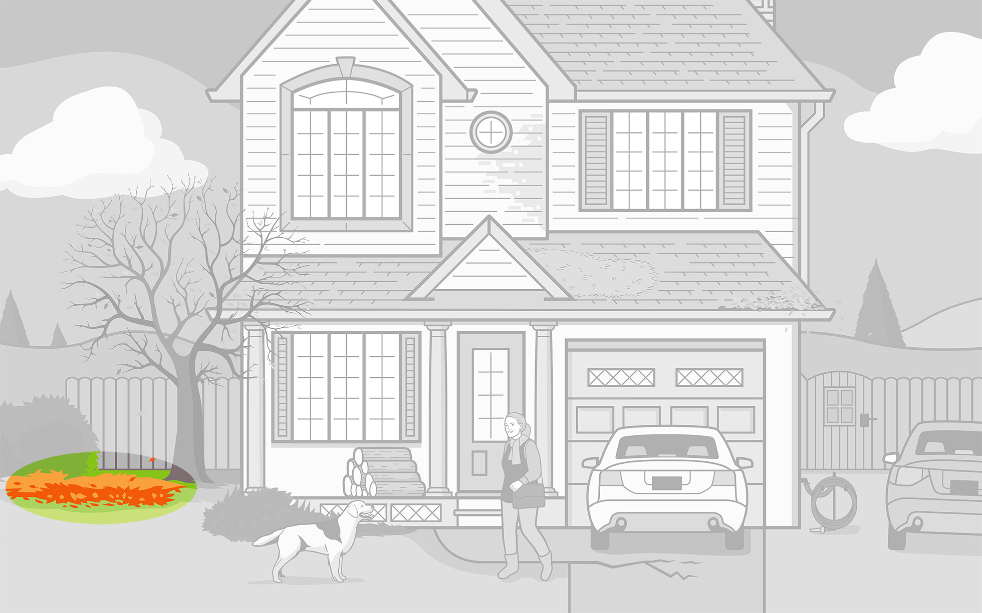 Protect your lawn by raking your leaves