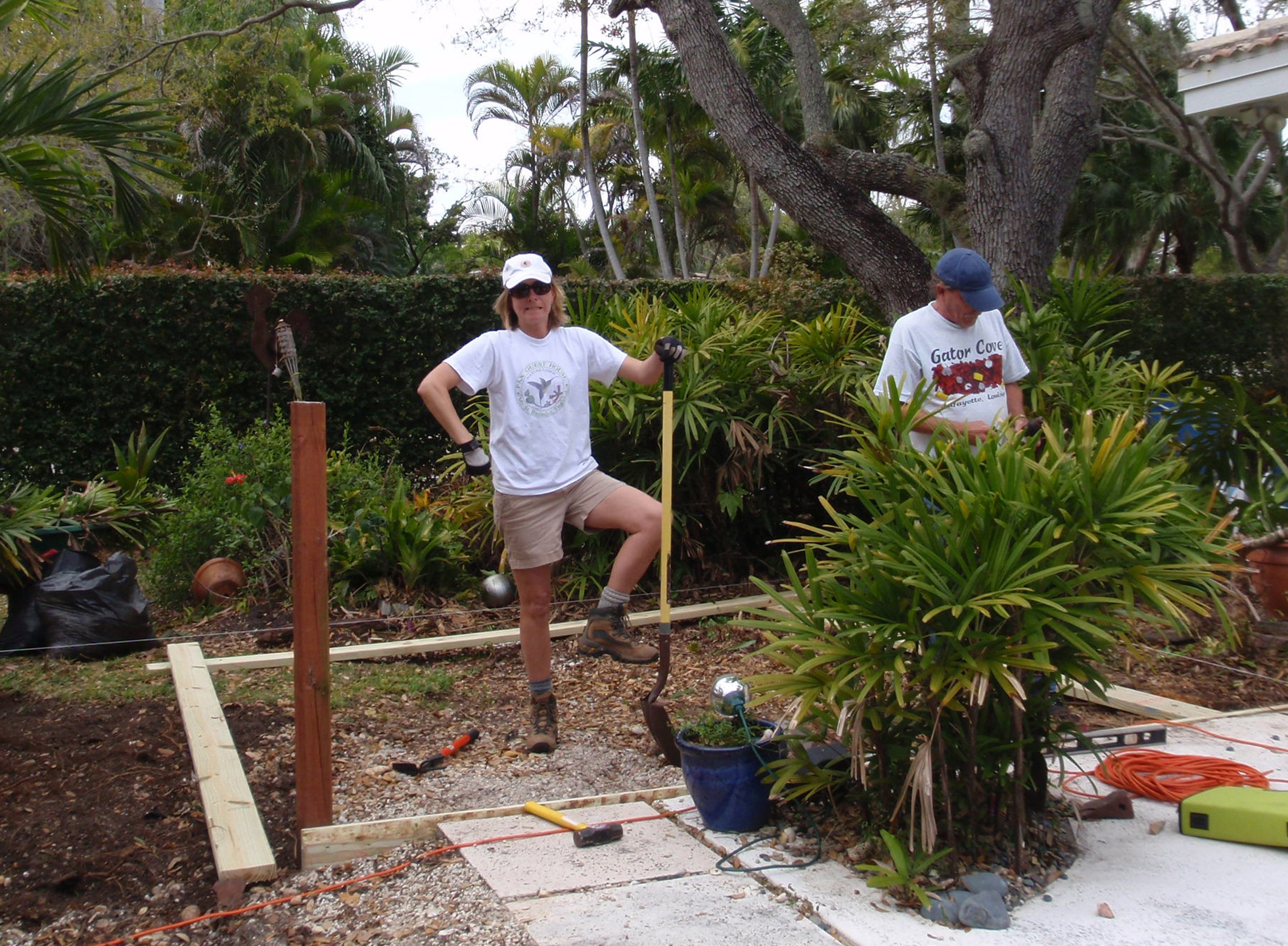 Building the back yard deck