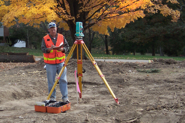 Surveying a new home site