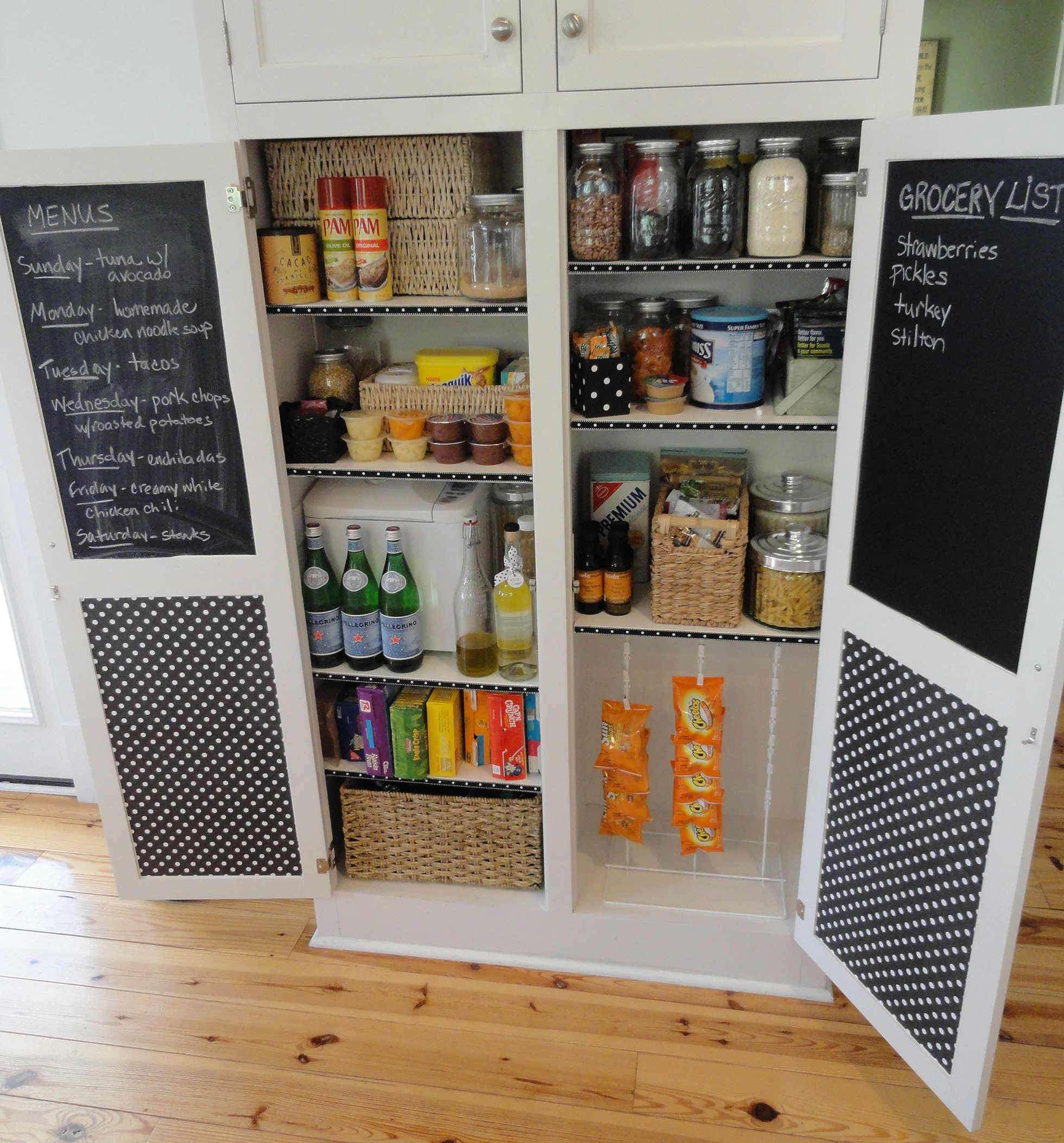 The redesigned pantry from 11 Magnolia Lane