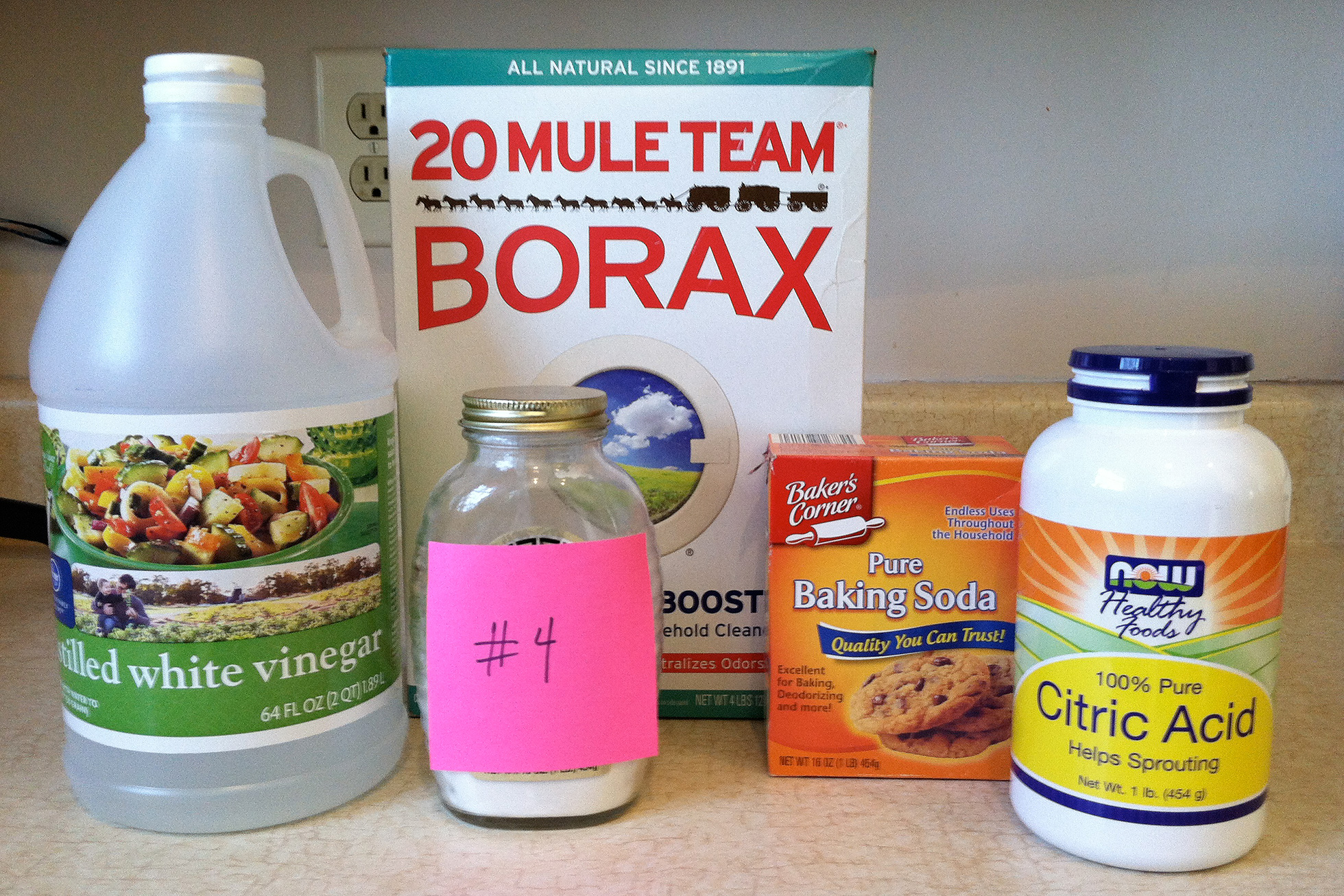 Recipe 4 ingredients dishwashing soap