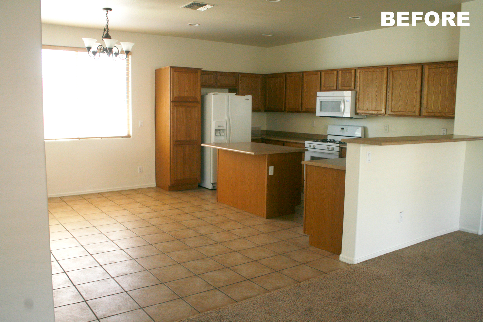 Old beige kitchen