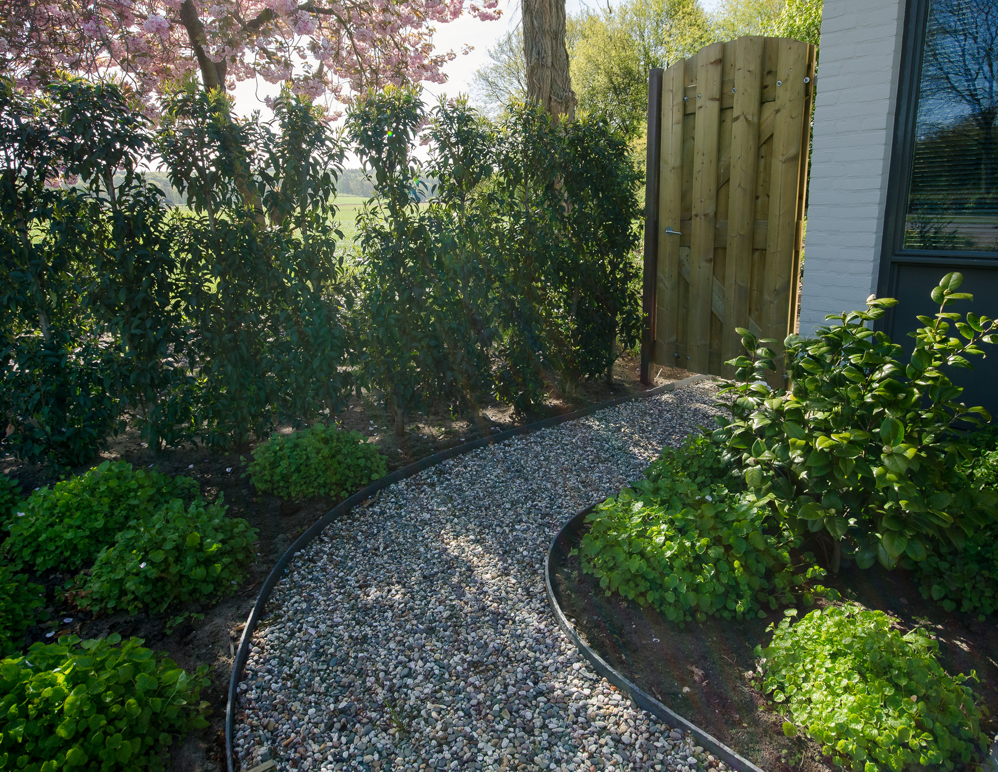 Rigid flowerbed edging