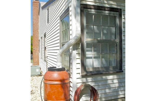 Rain barrel energy efficiency