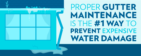 Home gutter problems infographic