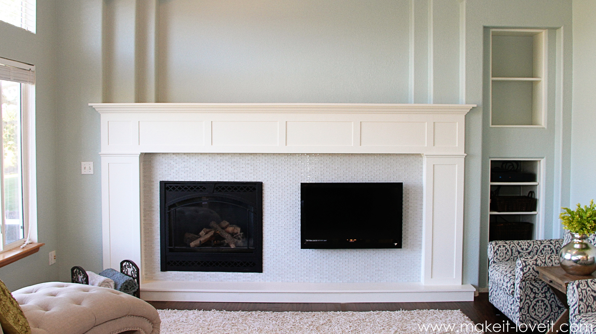 After Craftsman fireplace makeover