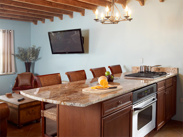 Social area in a chef's home kitchen
