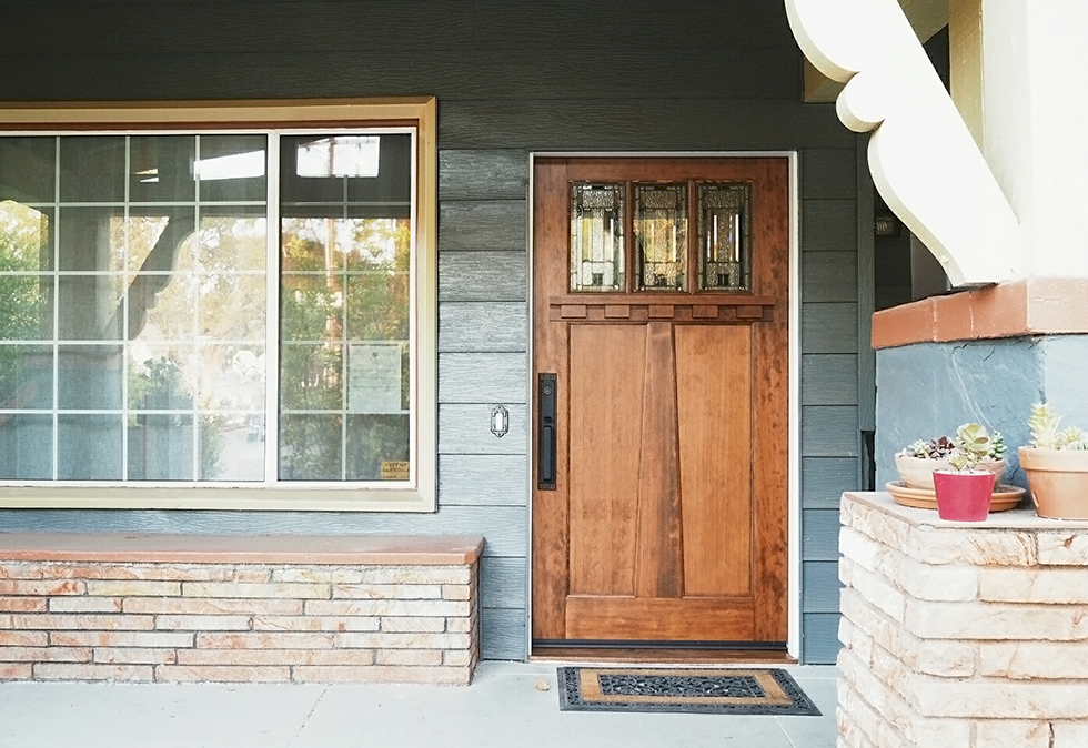 New entry door