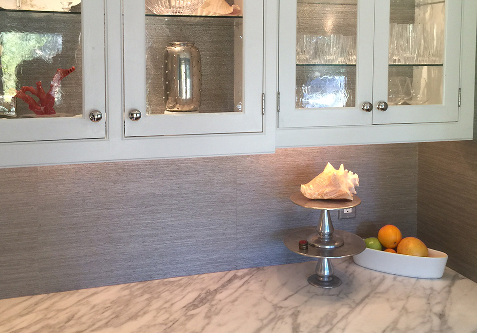 Wallpaper in a kitchen