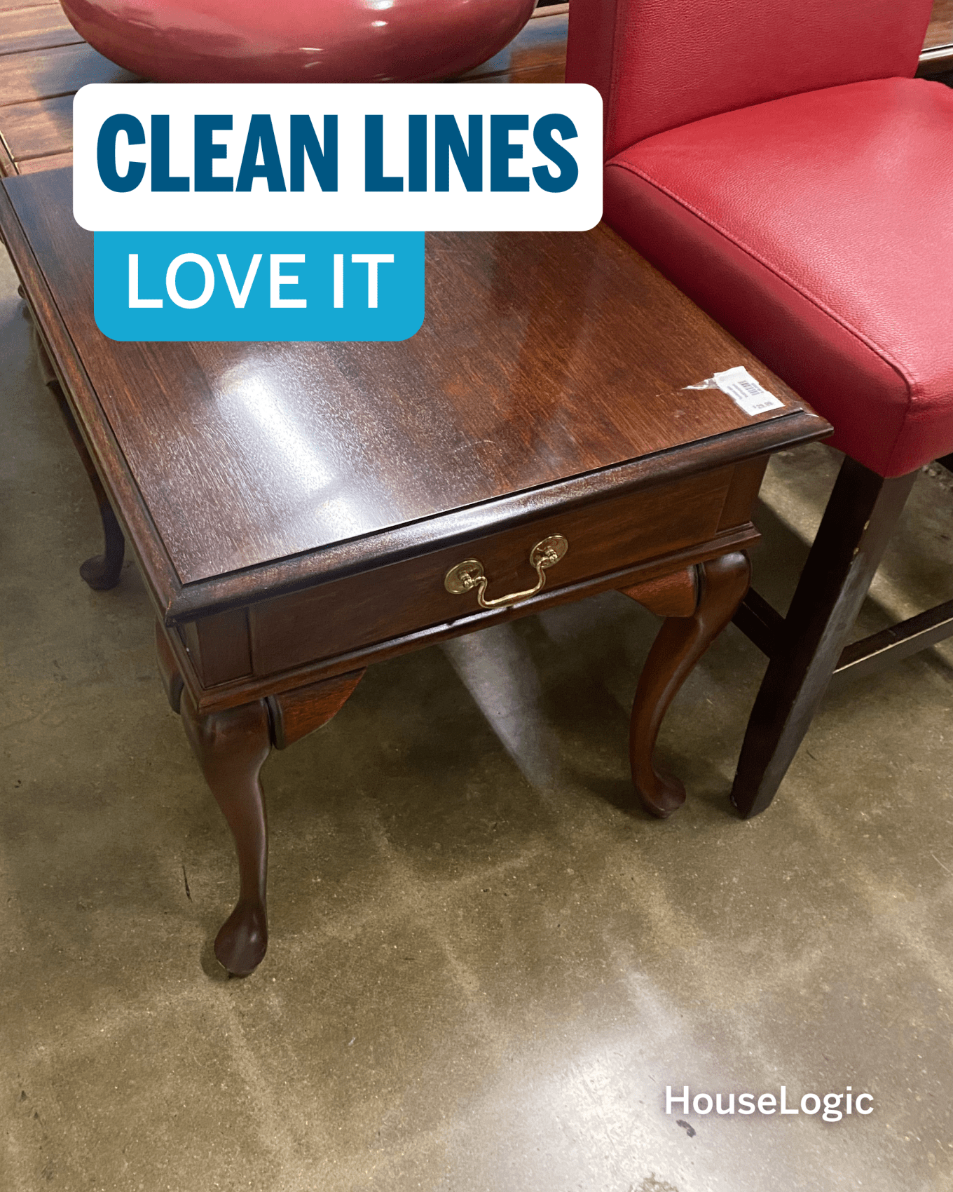Take furniture with clean lines home.