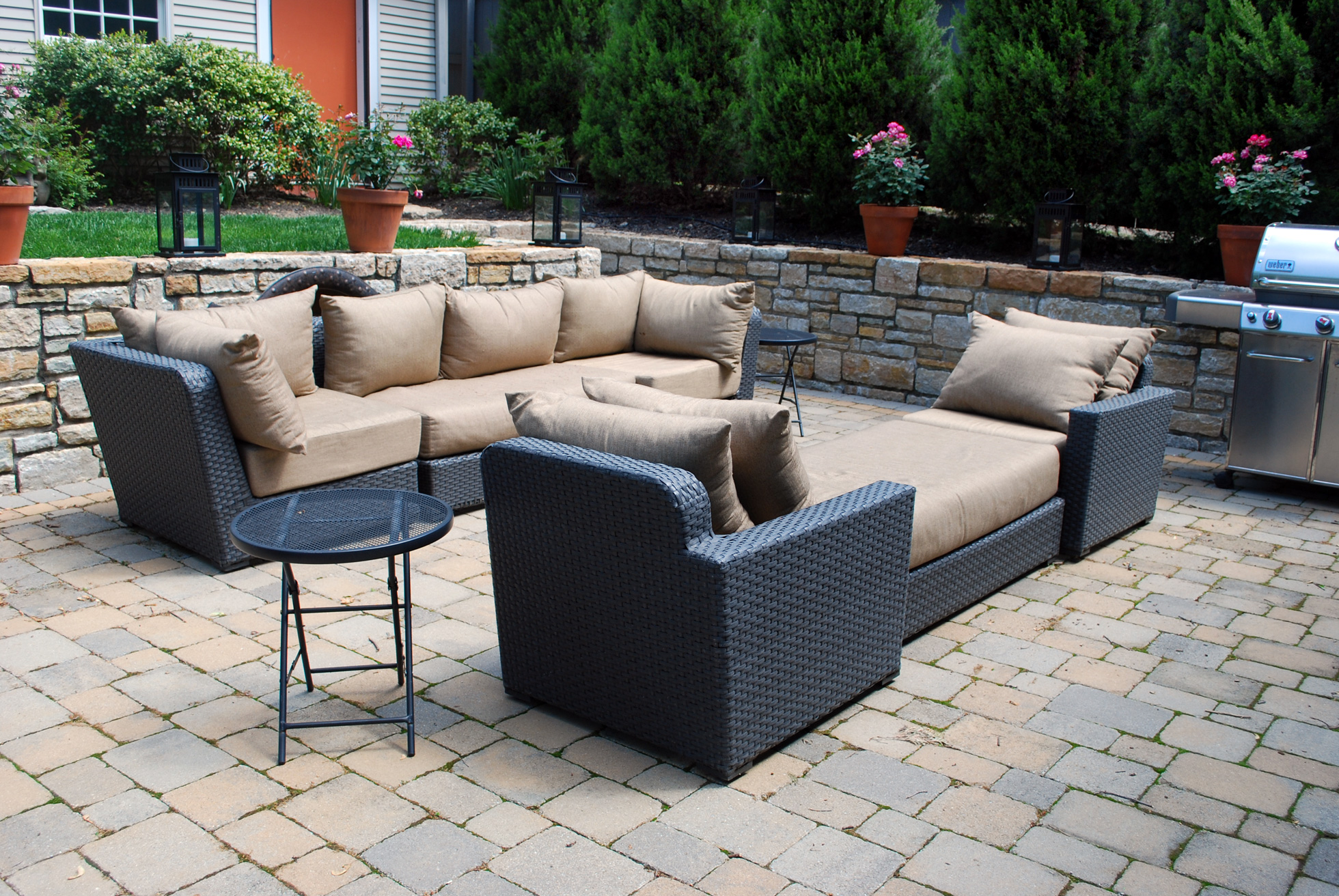 Comfy outdoor seating