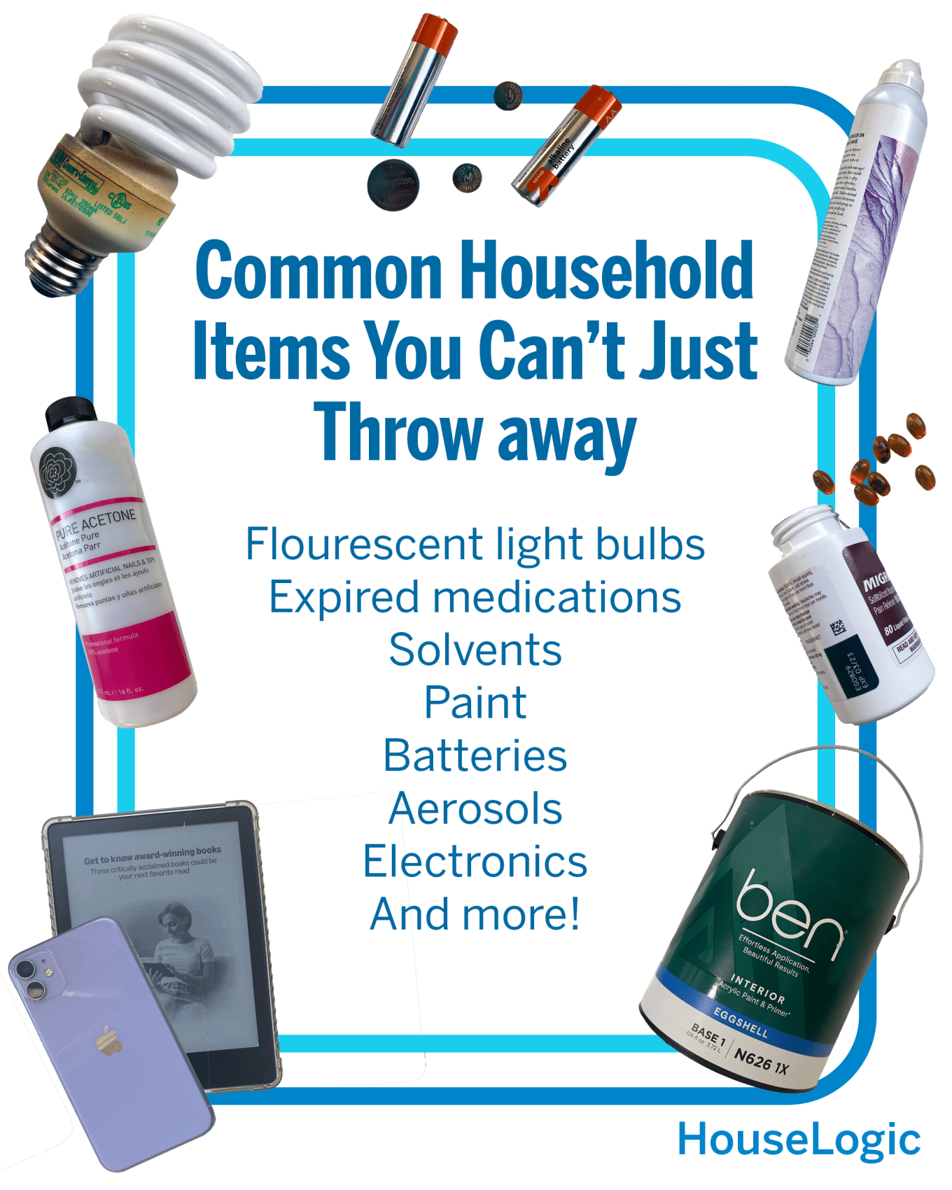 Common household items you can't just throw away graphic.